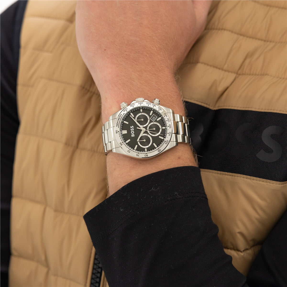 Boss Hero 2.0 Chronograph Quartz Black Silver Watch