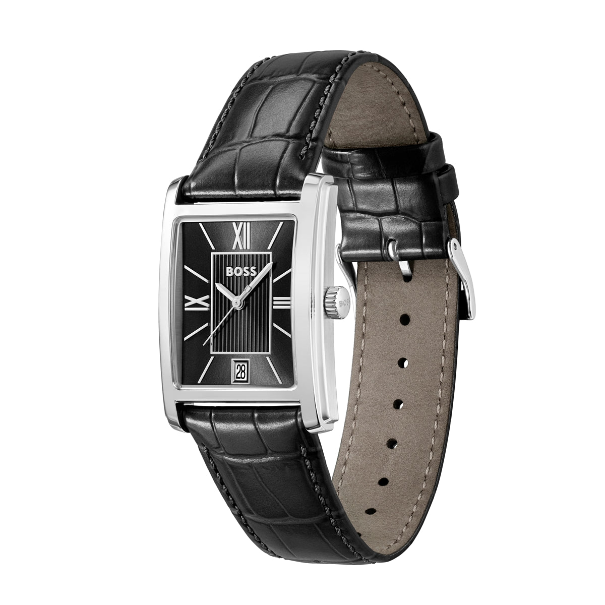 Boss Principle Dress Black Leather Watch