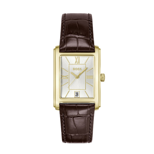 Boss Principle Dress Brown Leather Watch