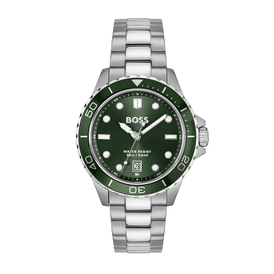 Boss Troper Sport Green Dial Watch