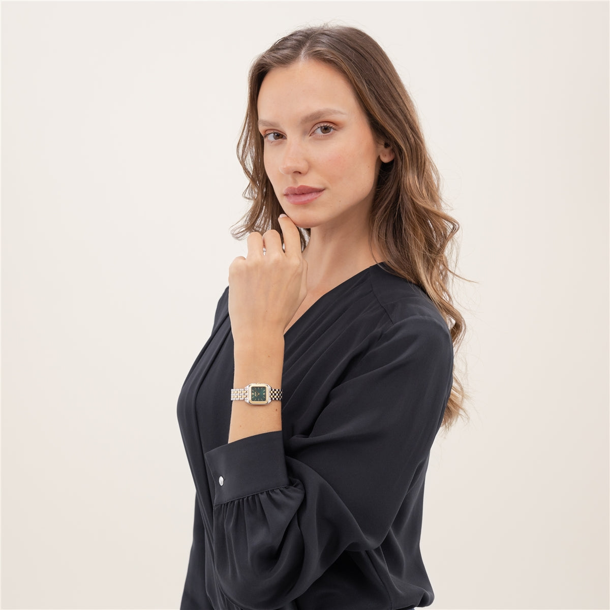 Boss Mae Petite Two-Tone Green Watch