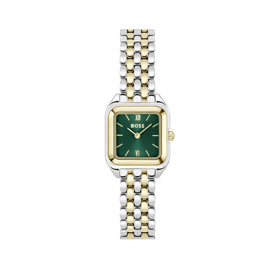 Boss Mae Petite Two-Tone Green Watch