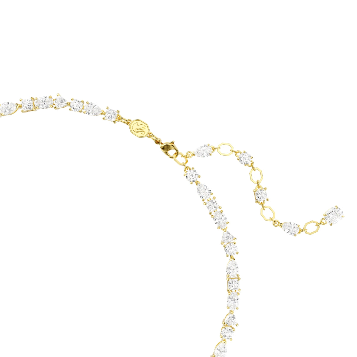 Swarovski Gold Mesmara White Mixed Cuts Necklace