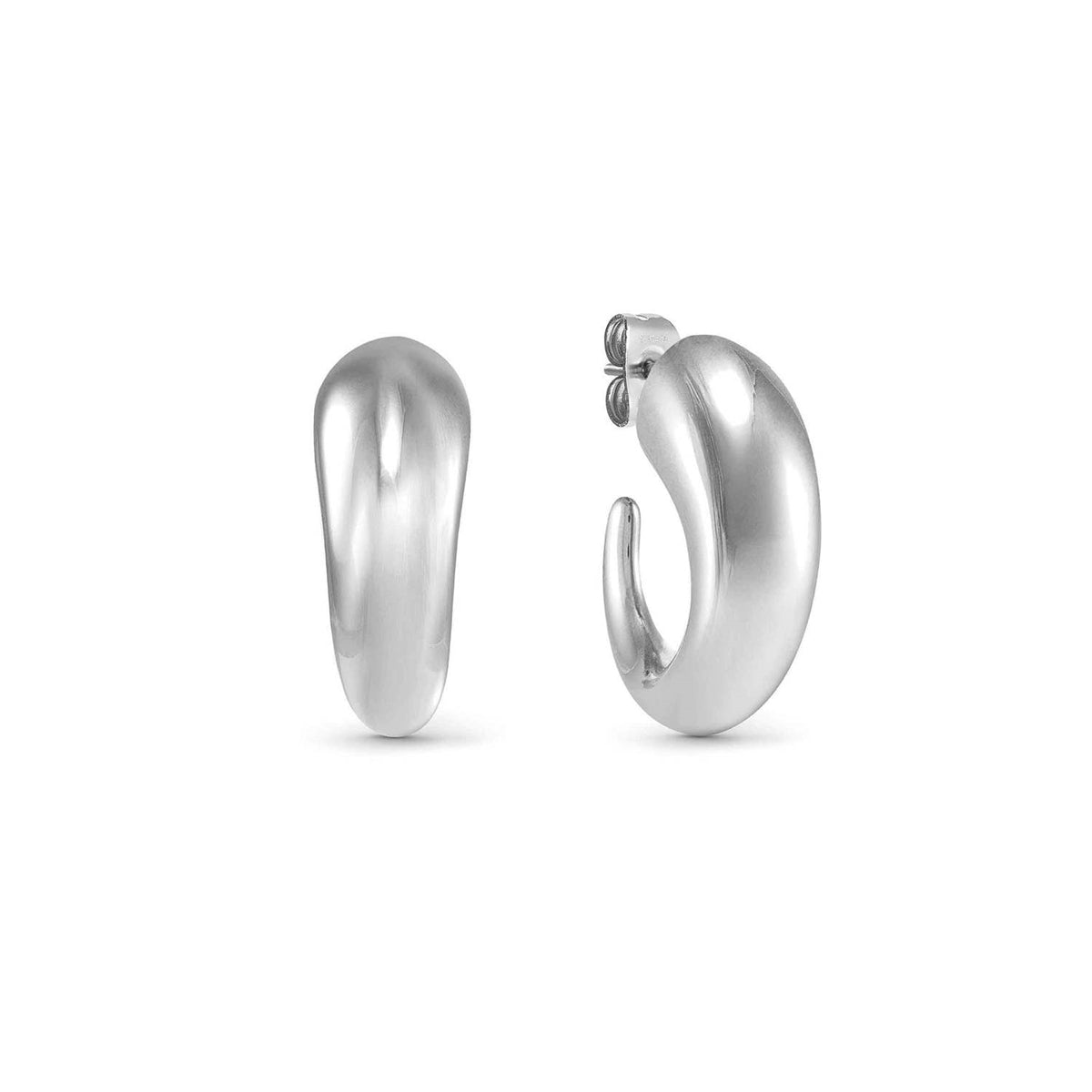 Nomination Silver Ecclettica Tapered Dome Earrings