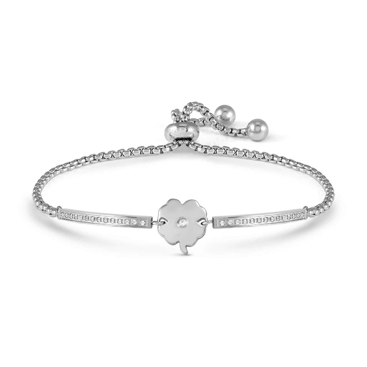 Nomination Silver Milleluci Four-Leaf Clover Bracelet