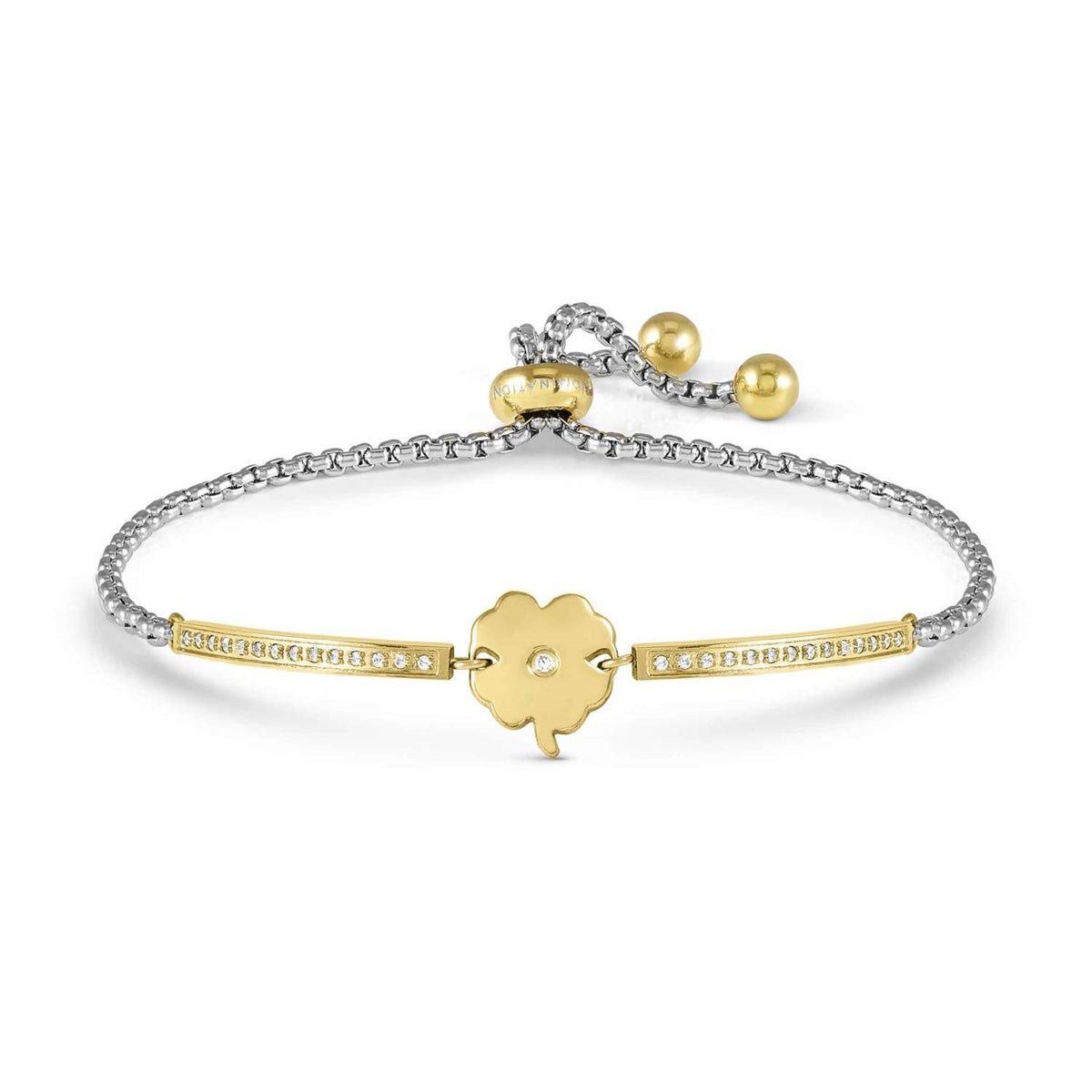 Nomination Gold Milleluci Four-Leaf Clover Bracelet