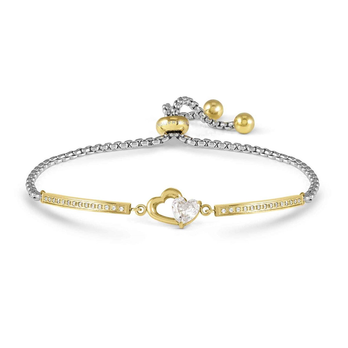 Nomination Gold Milleluci CZ Heart Bracelet