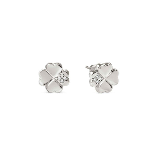 Nomination Silver Petit Sparkle Clover Stud Earrings