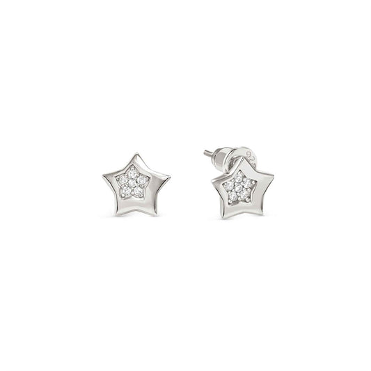 Nomination Silver Petit Sparkle Star Stud Earrings
