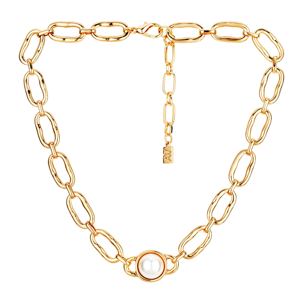 August Woods Gold Statement Centre Pearl Necklace