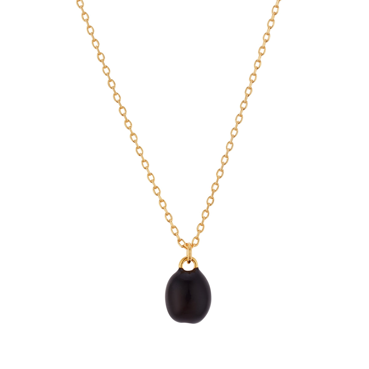 August Woods Gold Coffee Bean Necklace