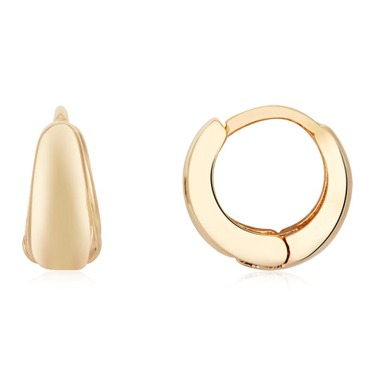 August Woods Gold Mini Puffed Huggie Hoop Earrings