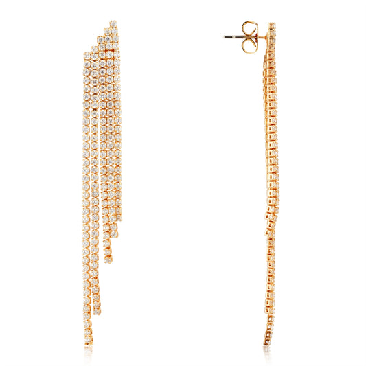 August Woods Gold Waterfall CZ Earrings