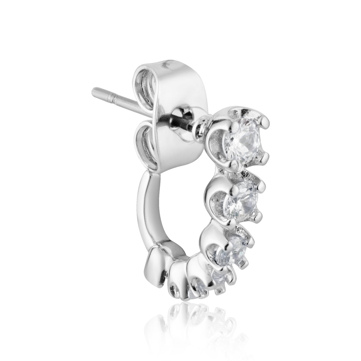 August Woods Silver Pavé 3 Earring Set