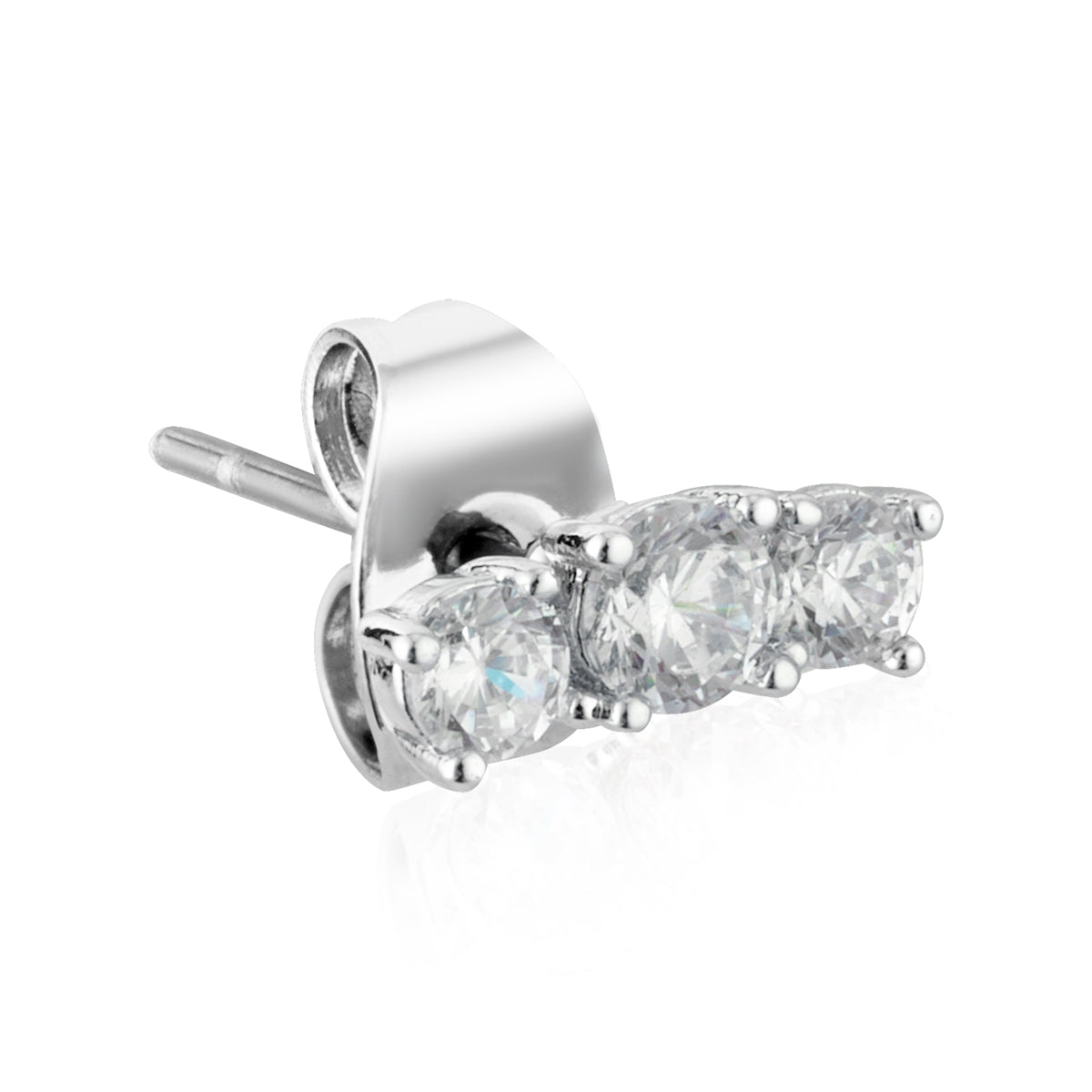 August Woods Silver Pavé 3 Earring Set