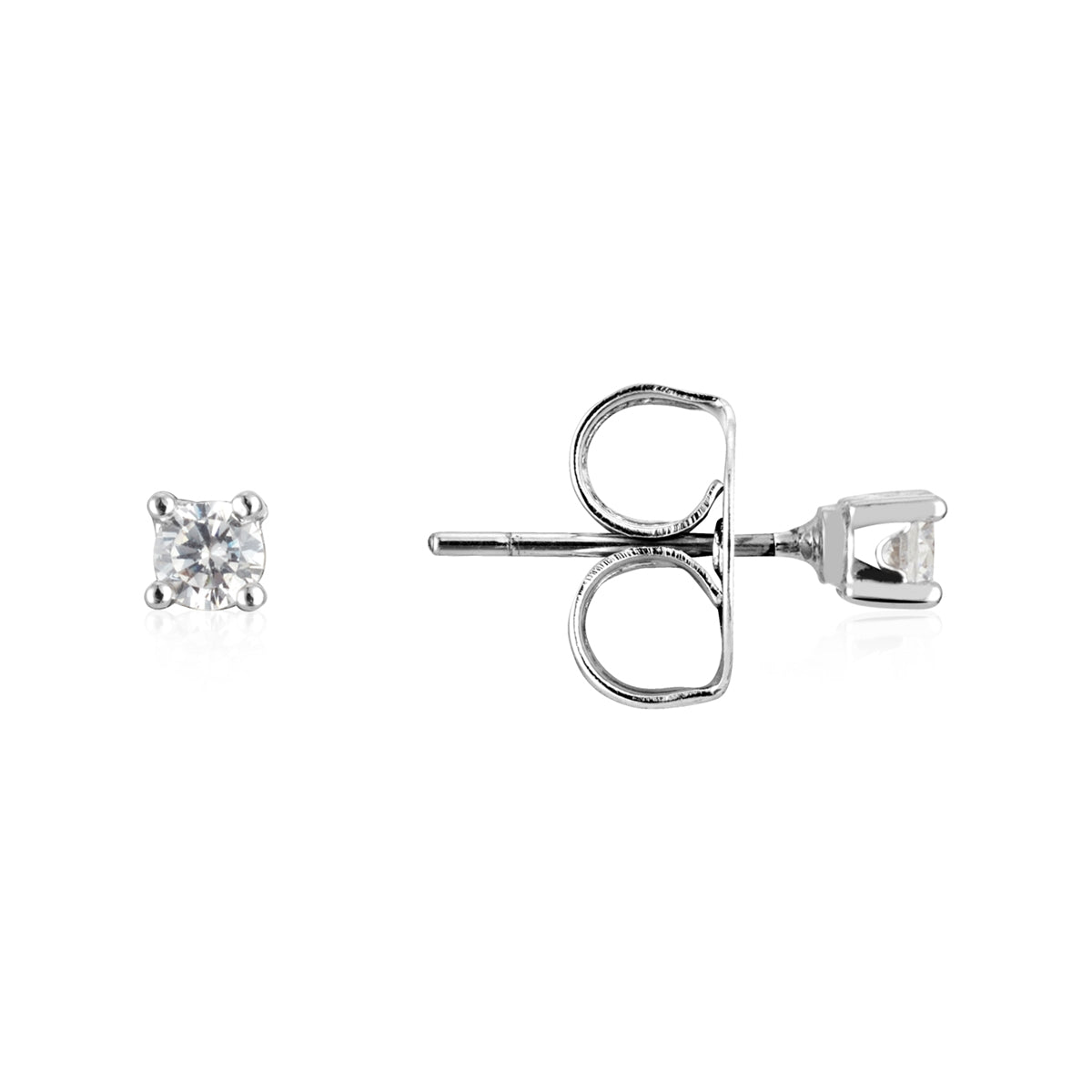 August Woods Silver Petite Pavé 3 Stud Earring Set