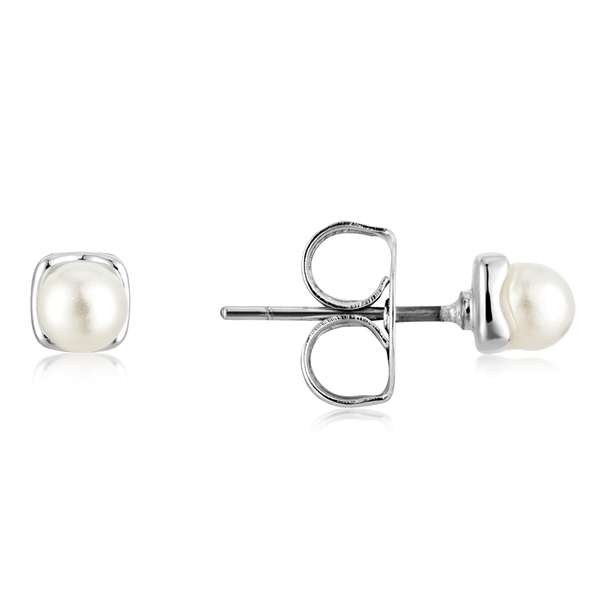 August Woods Silver Pearl 3 Stud Earring Pack