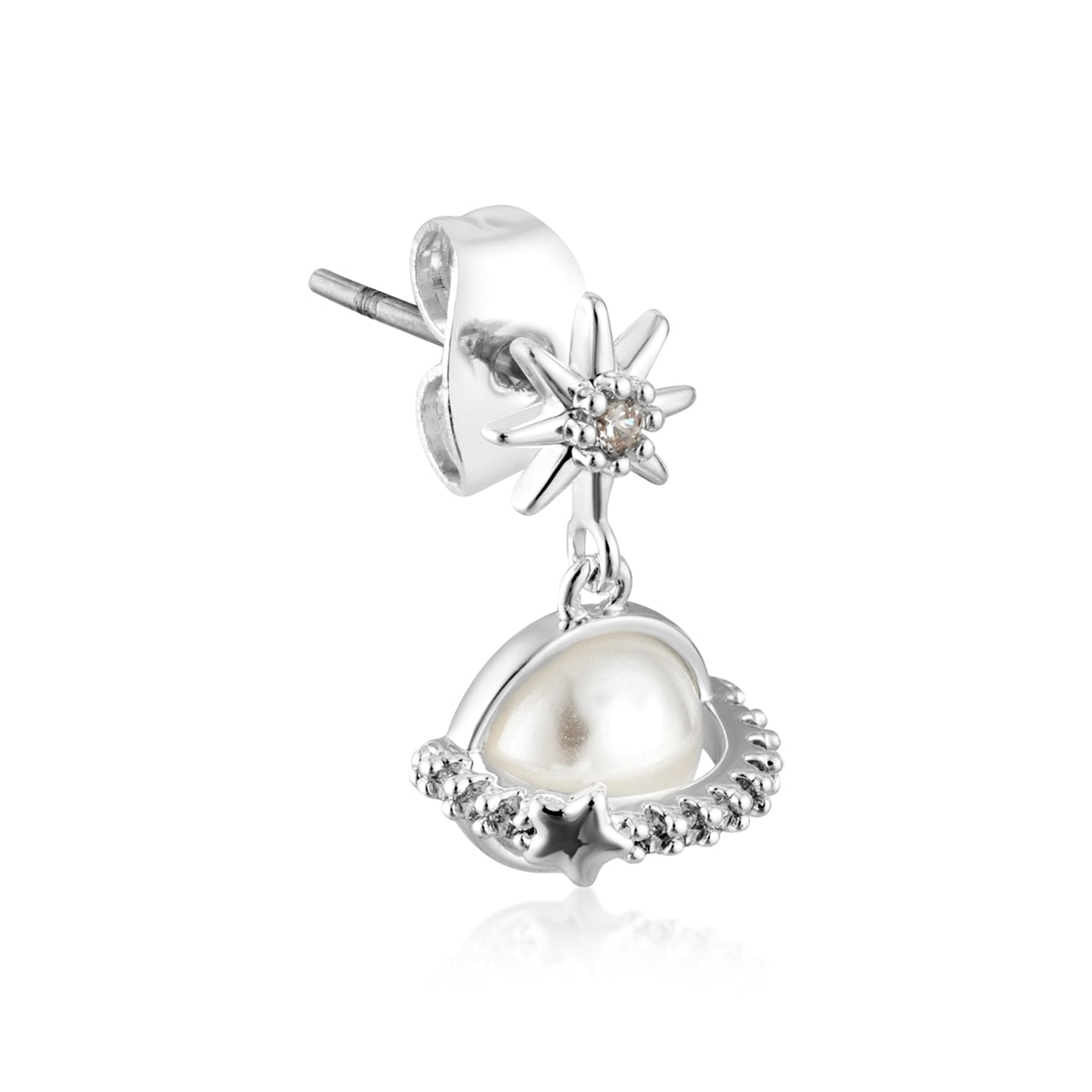 August Woods Silver Pearl 3 Stud Earring Pack
