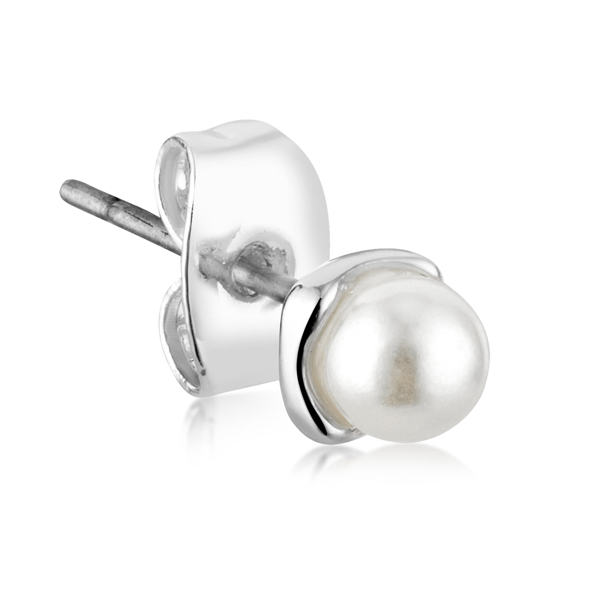 August Woods Silver Pearl 3 Stud Earring Pack