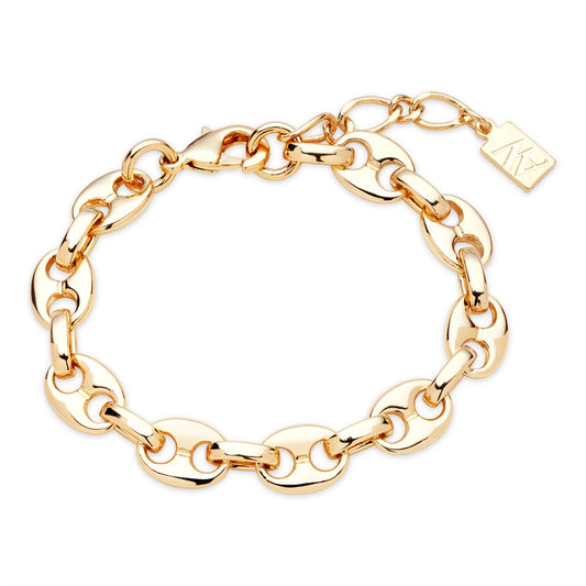 August Woods Gold Marine Link Chain Bracelet