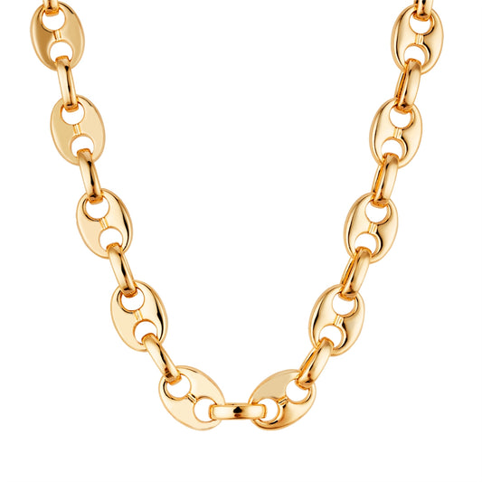 August Woods Gold Marine Link Chain Necklace