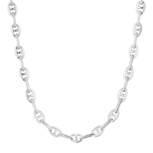 August Woods Silver Mini Marine Link Chain Necklace
