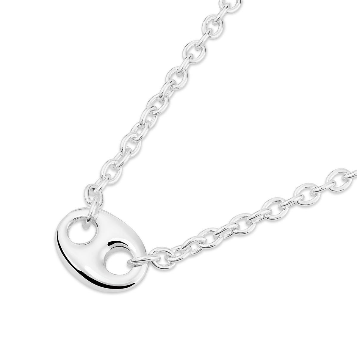 August Woods Silver Marine Luxe Link Necklace