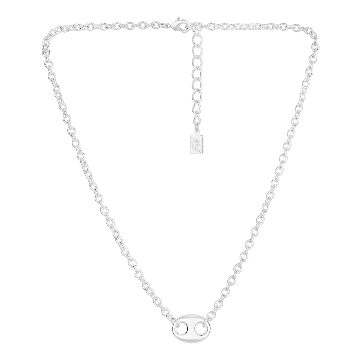 August Woods Silver Marine Luxe Link Necklace