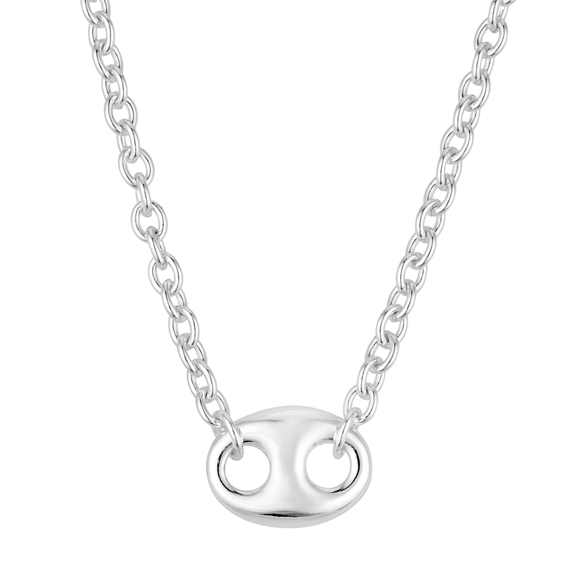 August Woods Silver Marine Luxe Link Necklace