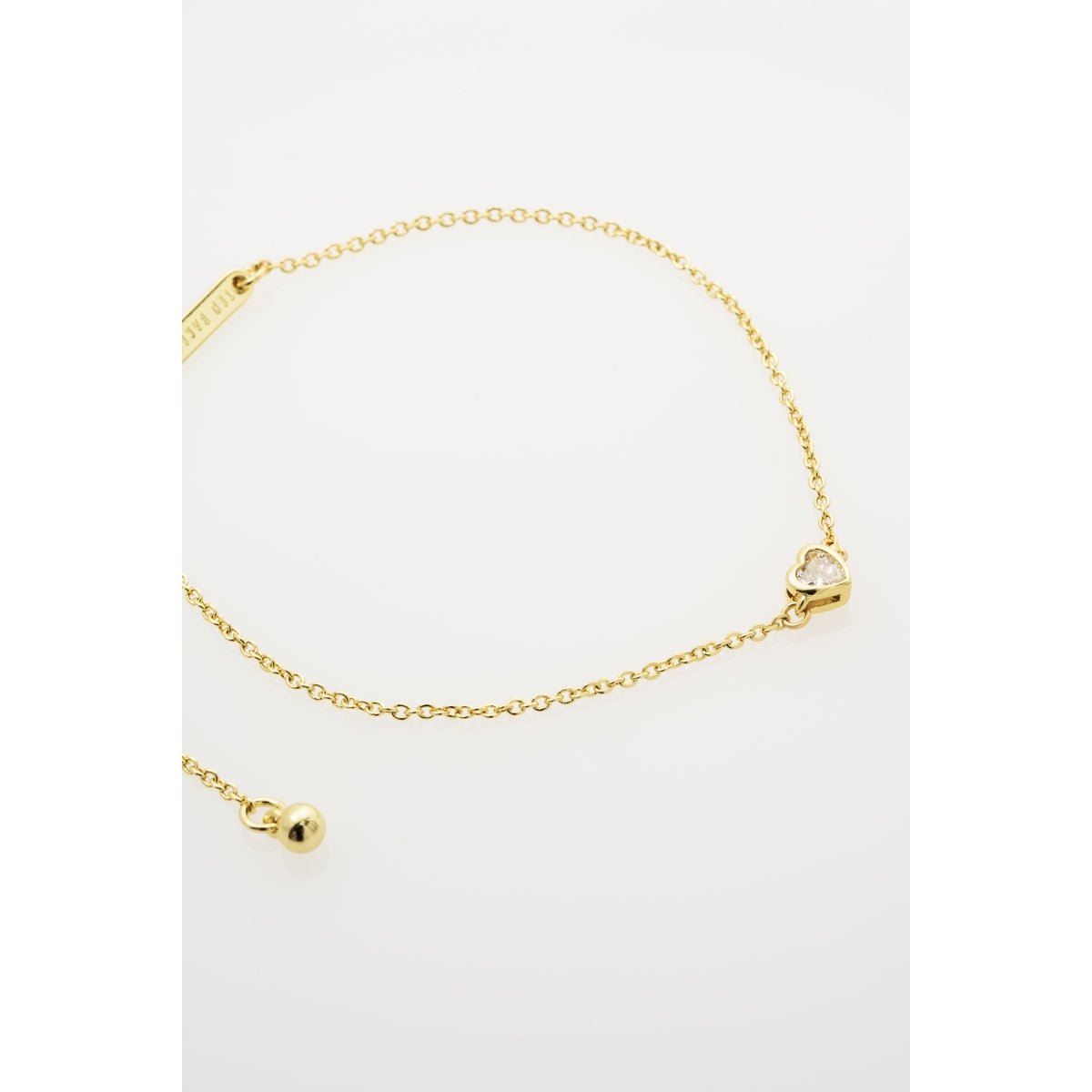 Ted Baker Gold Halle Mini Crystal Heart Bracelet