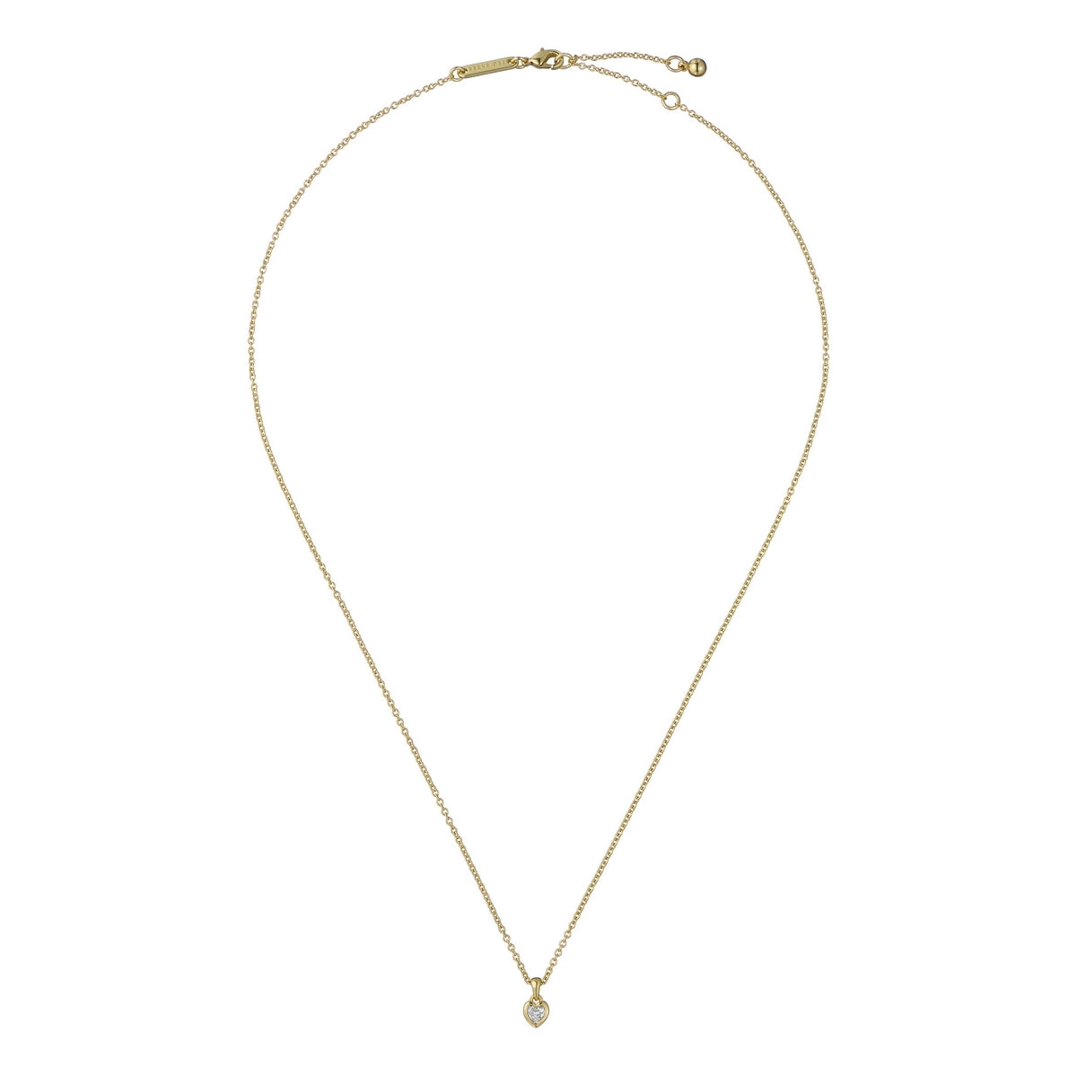 Ted Baker Gold Harlow Mini Crystal Heart Necklace