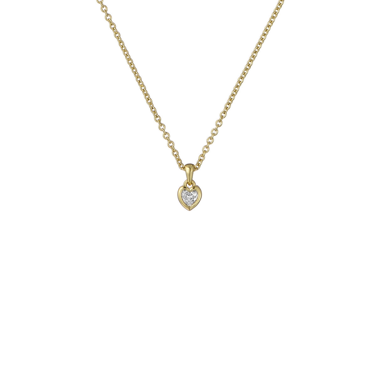 Ted Baker Gold Harlow Mini Crystal Heart Necklace