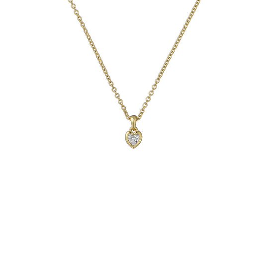Ted Baker Gold Harlow Mini Crystal Heart Necklace
