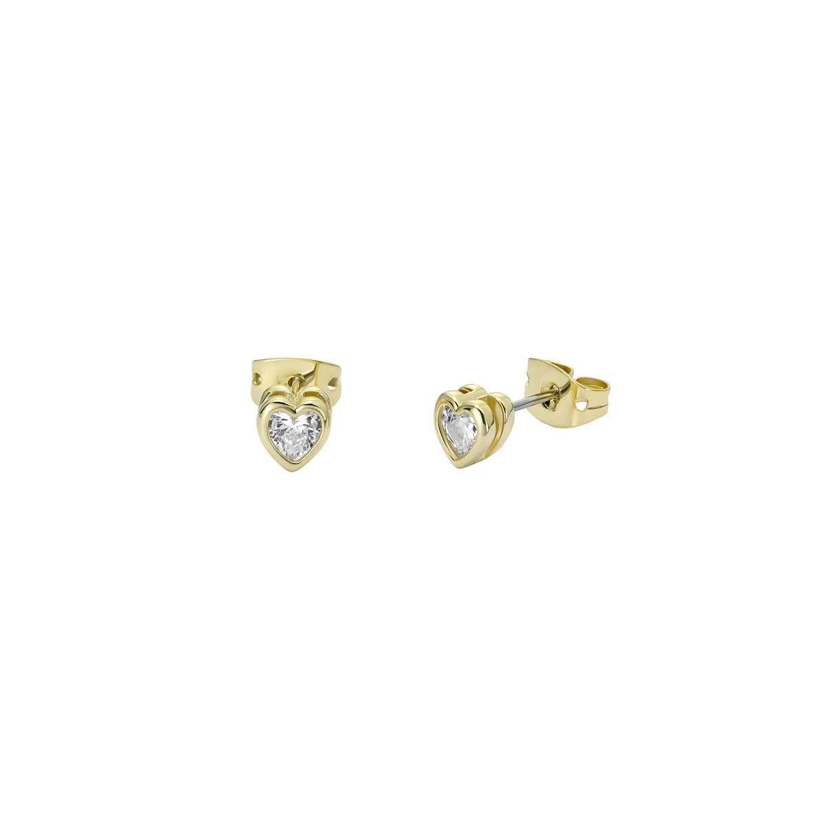 Ted Baker Gold Harmony Mini Crystal Heart Studs