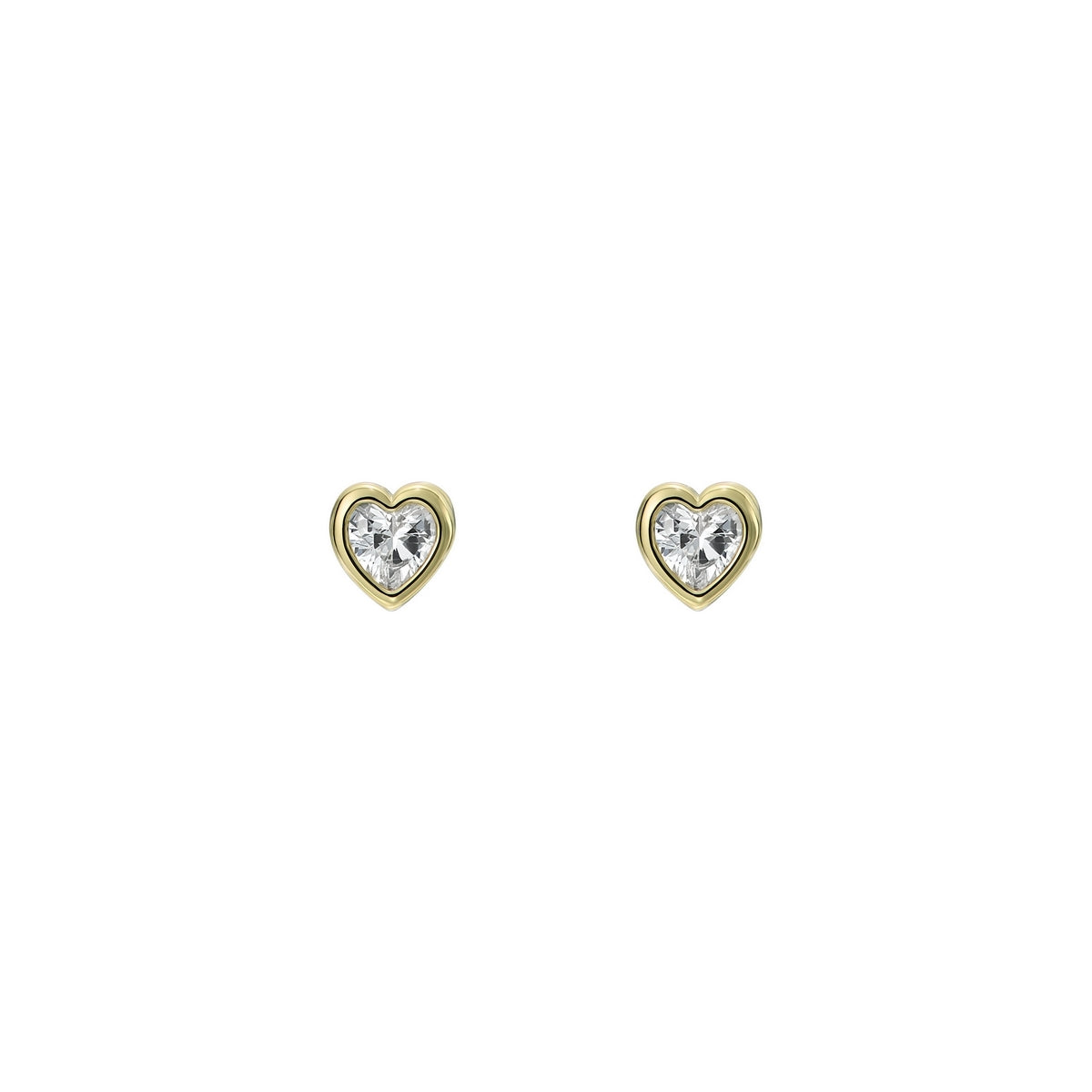Ted Baker Gold Harmony Mini Crystal Heart Studs