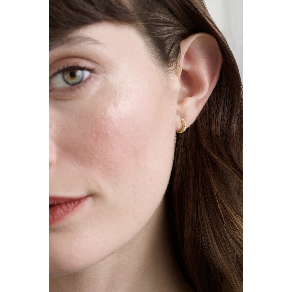 Ted Baker Gold Hettie Crystal Hoops 10mm