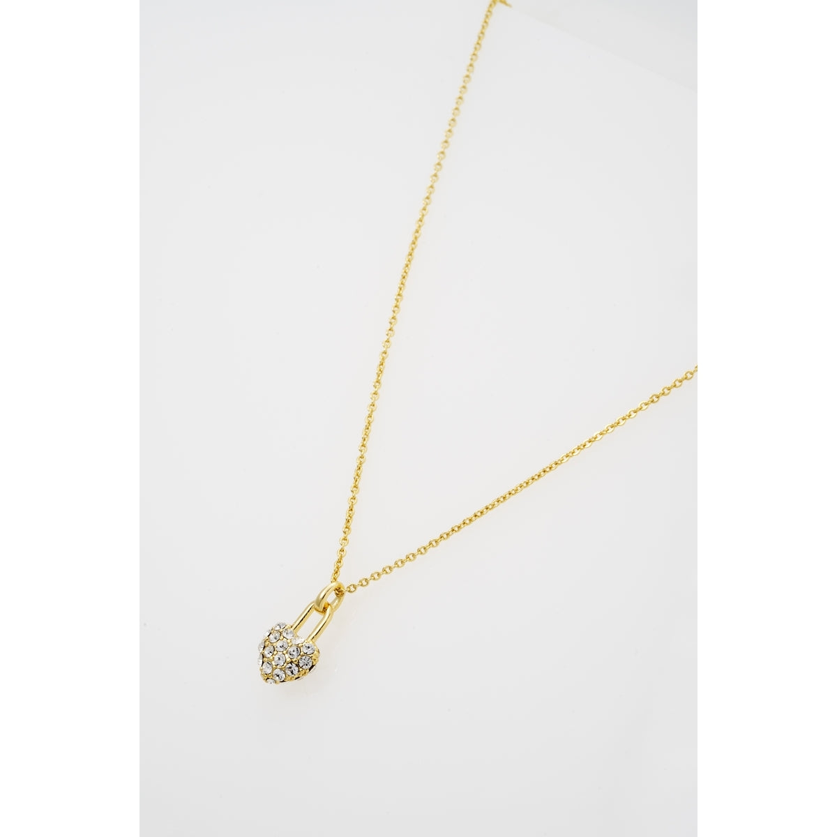 Ted Baker Gold Paige Pavé Padlock Heart Necklace