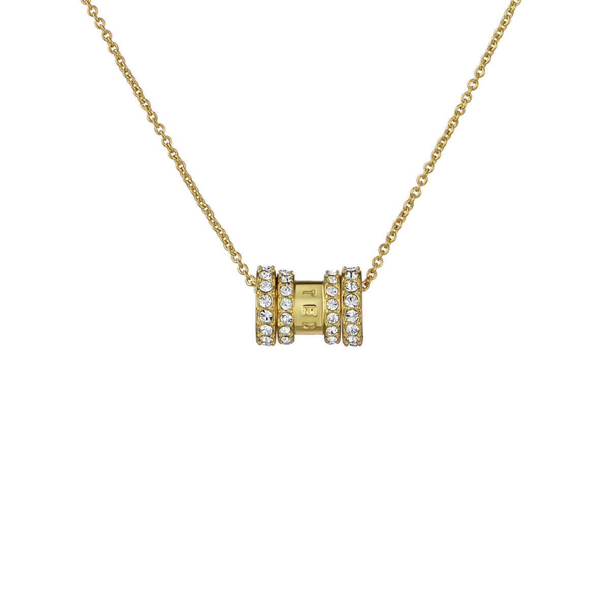 Ted Baker Gold Romie Crystal Roll Necklace