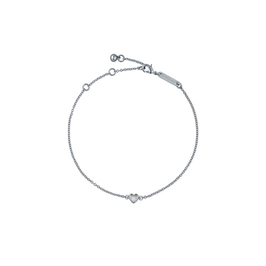 Ted Baker Silver Halle Mini Crystal Heart Bracelet