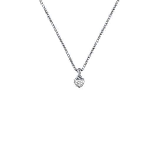 Ted Baker Silver Harlow Mini Crystal Heart Necklace