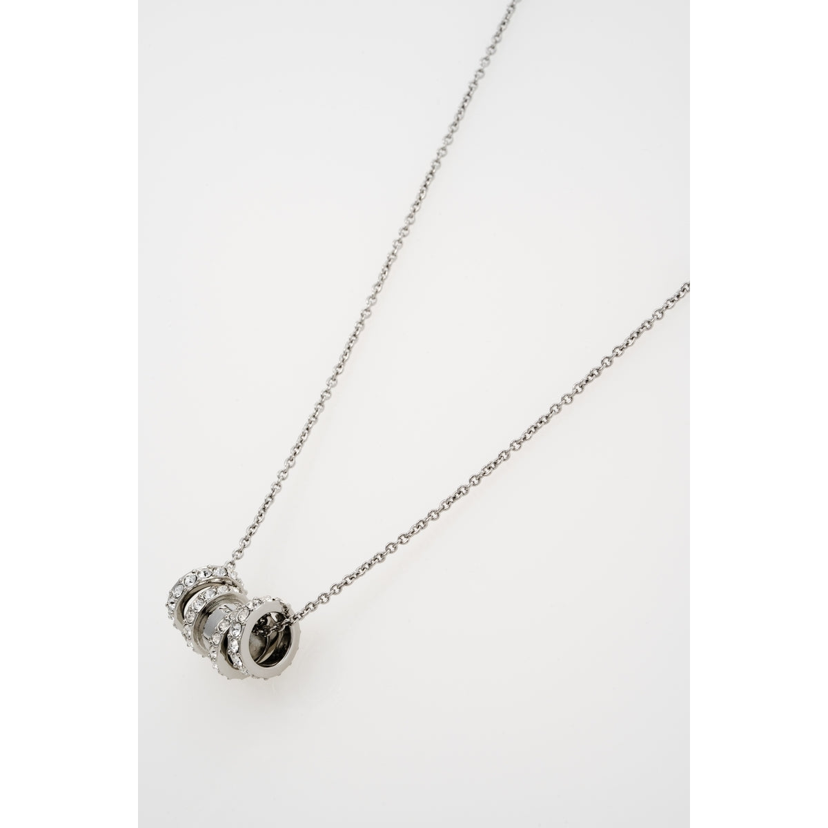 Ted Baker Silver Romie Crystal Roll Necklace