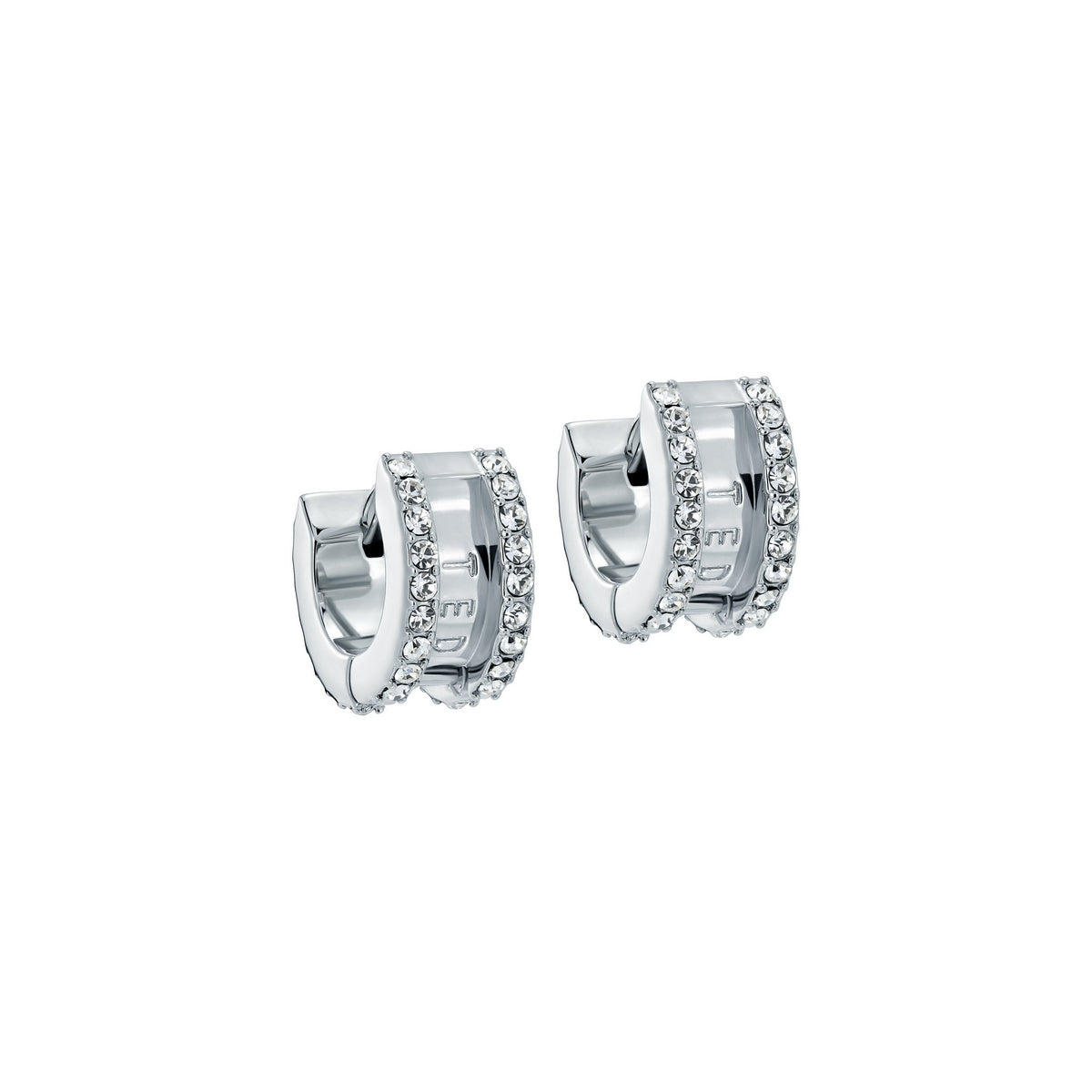Ted Baker Silver Rosie Crystal Roll Huggies