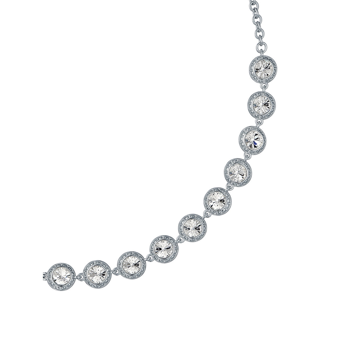 Ted Baker Silver Solanna Soli Sparkle Multi Halo Necklace