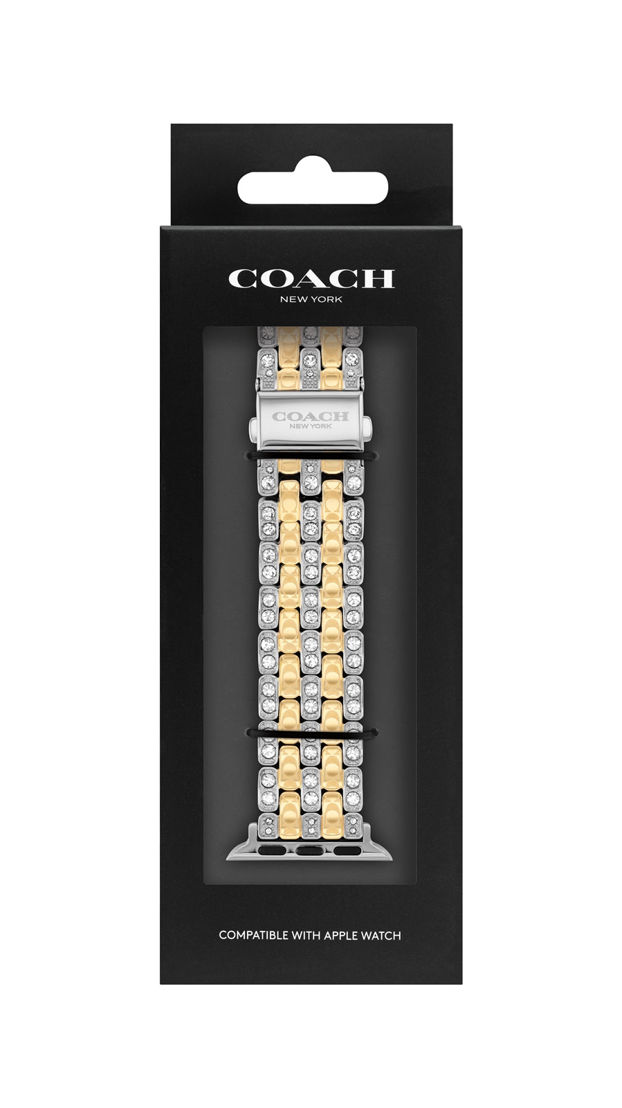 Coach Gold Mix Stainless Steel Bracelet Apple Strap