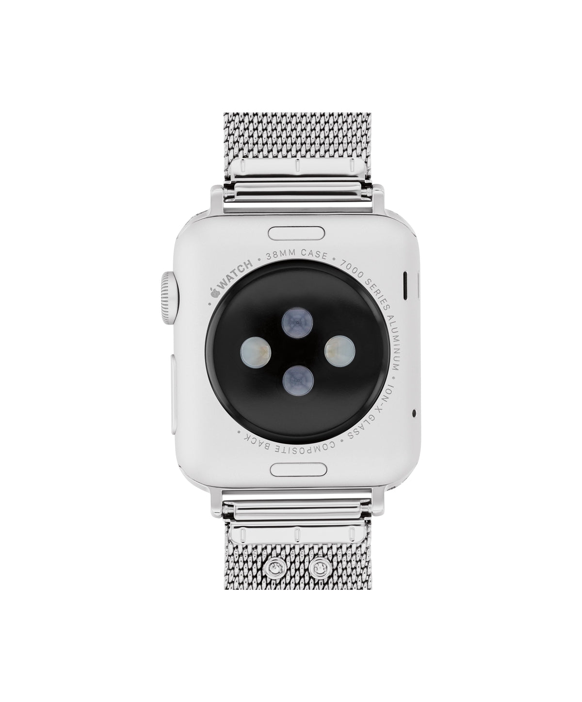 Coach Silver Mesh Gold Heart Apple Strap