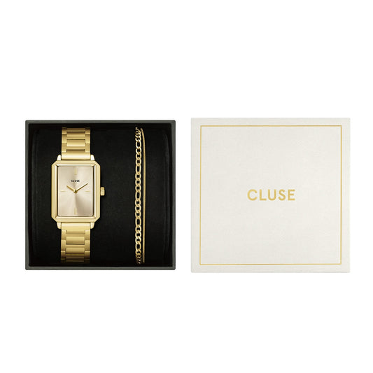 CLUSE Gold Fluette Double Chain Bracelet Giftbox