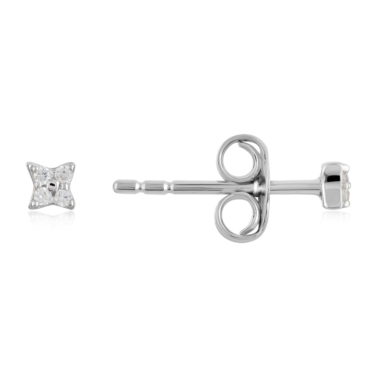 Argento Silver Celestial Mini Star Studs
