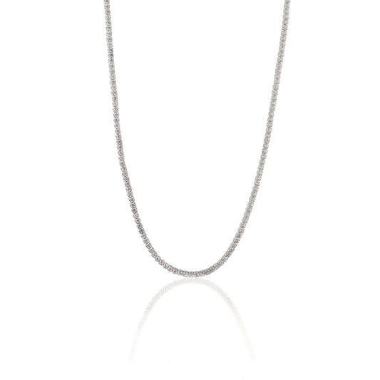 Seek + Find Inspire Silver Tennis Necklace
