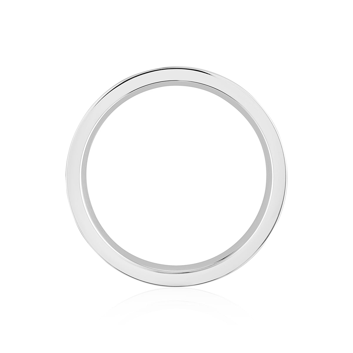 Over & Over Silver CZ Square Stone Ring