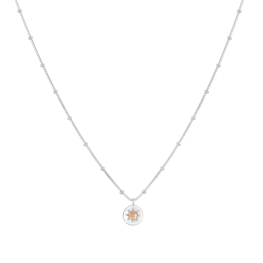 Argento Silver Birthstones November Citrine Necklace